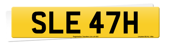 Registration number SLE 47H